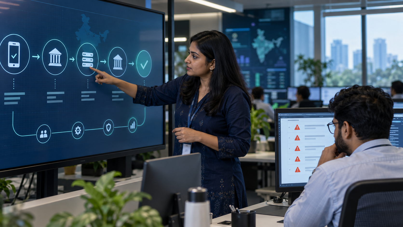 Digital payments operations specialist tracing a fictional UPI payment and reconciliation workflow